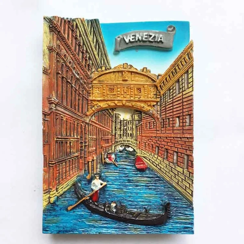 Aimant Souvenir Rome Italie - Décoration 3D Pour Frigo - Collection Artisanale - Taille 7,7 X 6,5 Cm