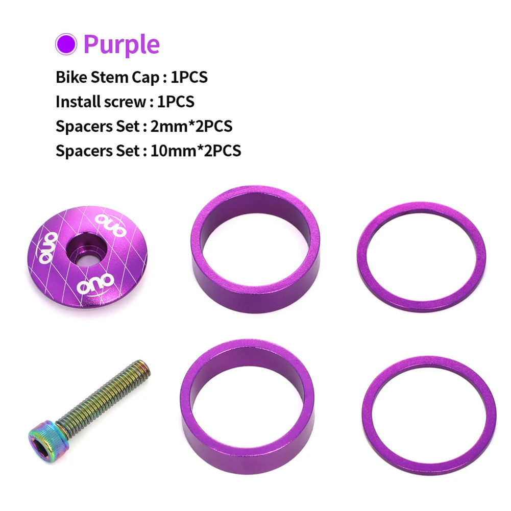 MTB Bike Bicycle Stem Headset Top Cap Cover MTB Mountain Bike Accessories Front Fork Ring Spacer Cycling Parts