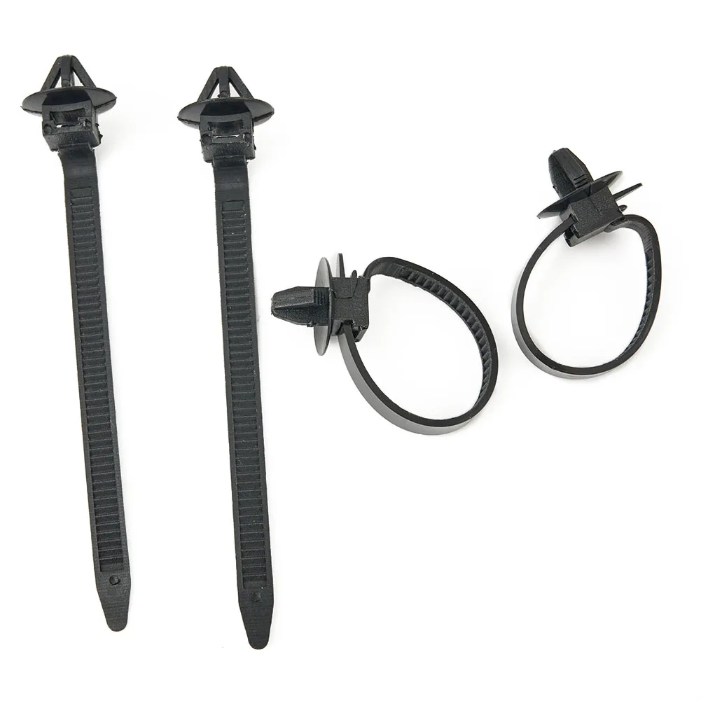 50X Car Cable Tie Wrap Fixed Fastener Clips Car Hose Fastening Zip Strap Nylon Practical Exterior Car Truck Accessories