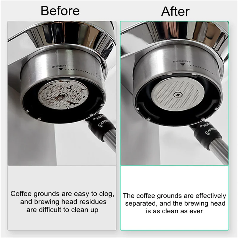2 Filtri Per Caffè Espresso Riutilizzabili Da 54 Mm – Acciaio Inox 304, Doppio Strato, Spessore 1,2 Mm, Per Portafiltro