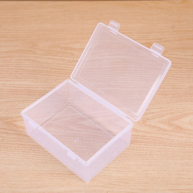 Transparent Plastic Organizers Jewelry Display Case Clear Storage Box w/  Lids Small Storage-Bins for Stationery Supplies - AliExpress