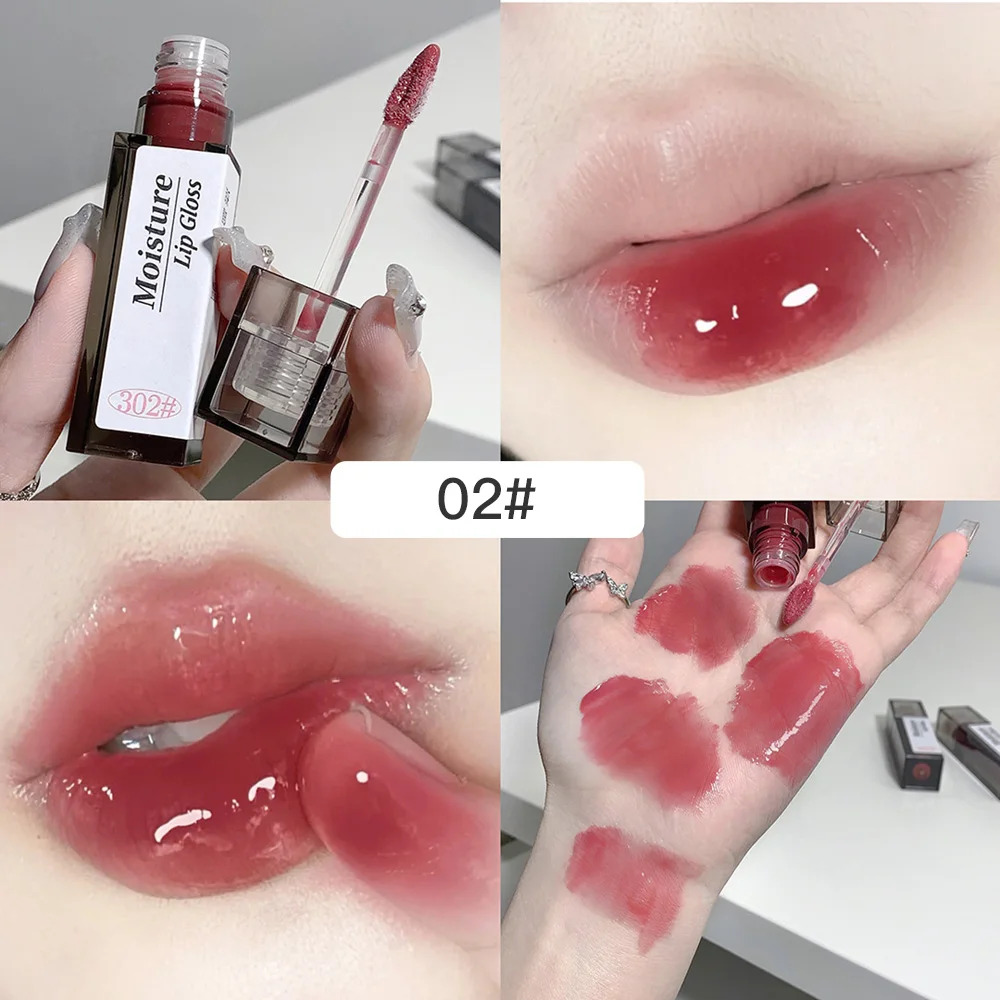Lip Gloss Gege Bear Moisture Transparent Premium Tube Long Last Non Sticky Vegan Tinted