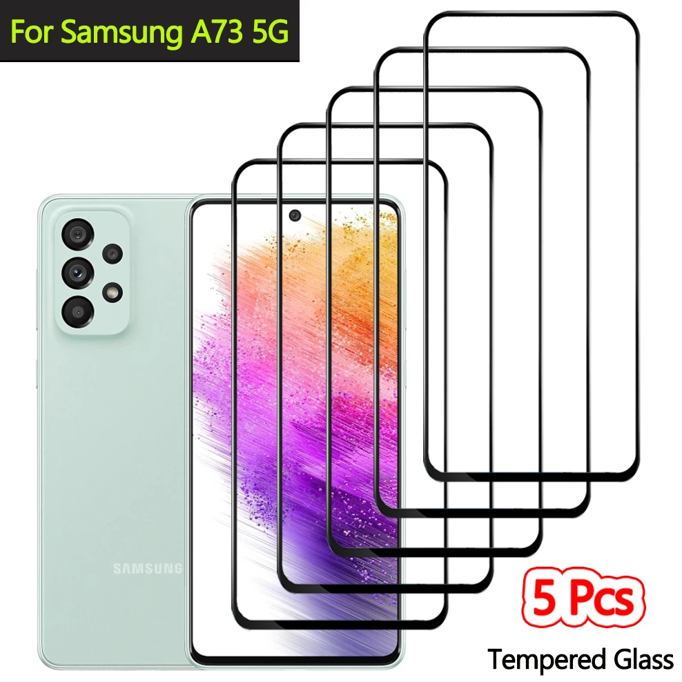 5 Pz/Lotto, Pellicola Vetro Per Samsung A73 5G Vetro Temperato Samsung A 73 Glass Samsung A73 Screen Protector Samsung Galaxy A73 Vetro Samsung A73