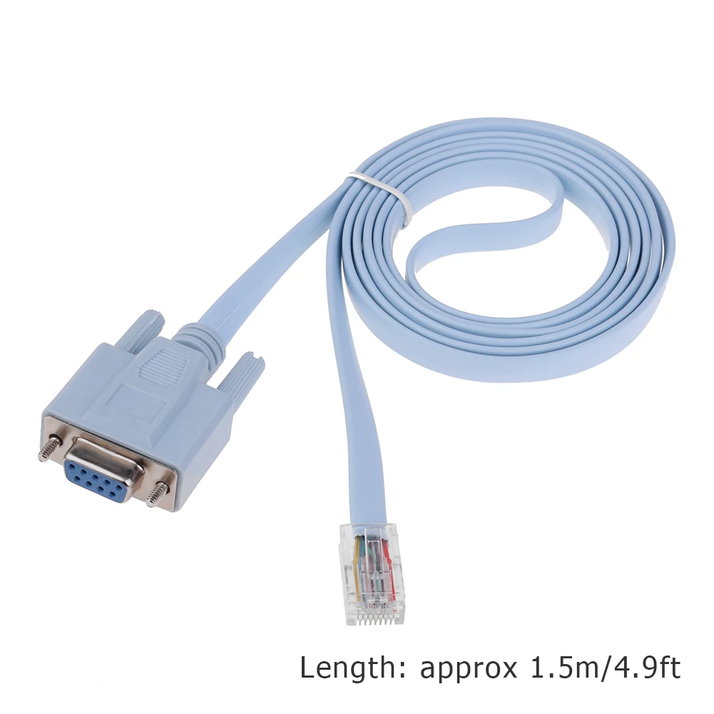 RJ45 to DB9 Network Console Cable for Router Adapter