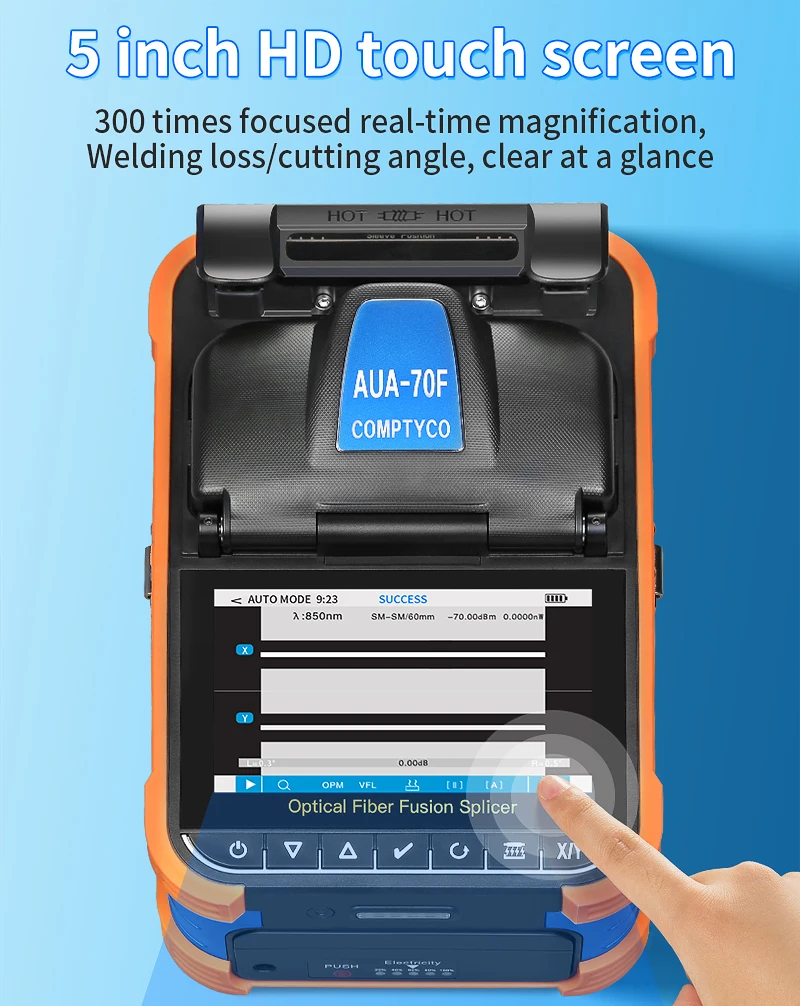 A-5/FS-60F/AUA-70F Optical Fiber Fusion Splicer 6 Motor Multilingual SM MM Fiber