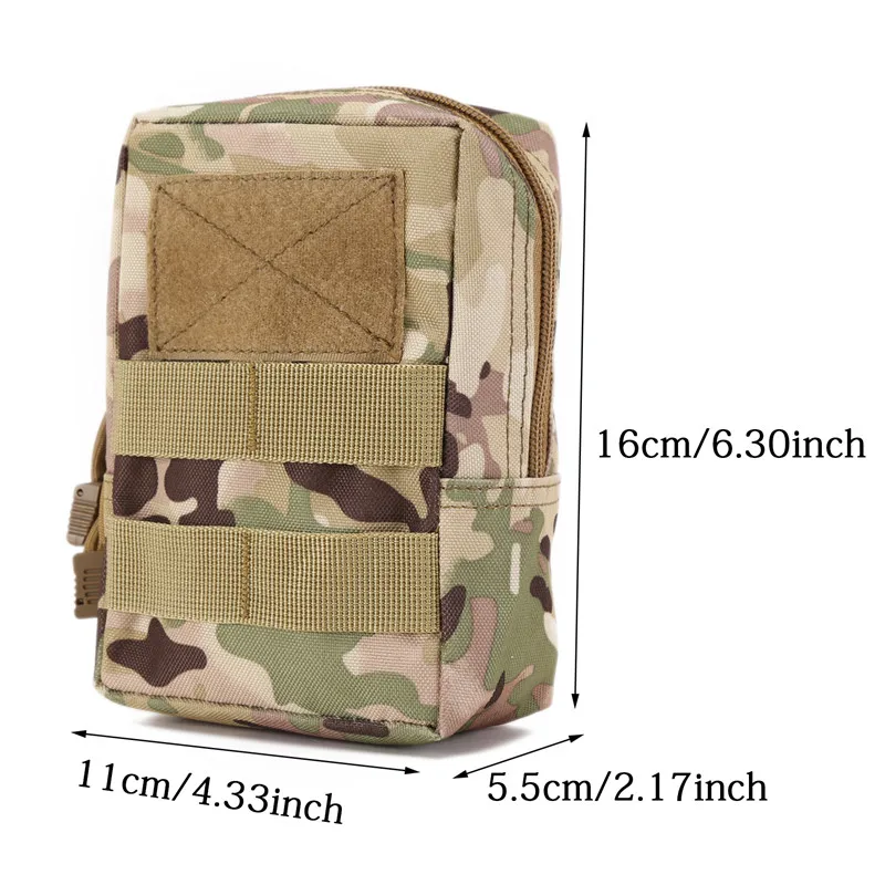 Tactical Molle System Medical Pouch 1000D Utility EDC Tool Accessory Waist Pack Phone Case Airsoft Hunting Pouch