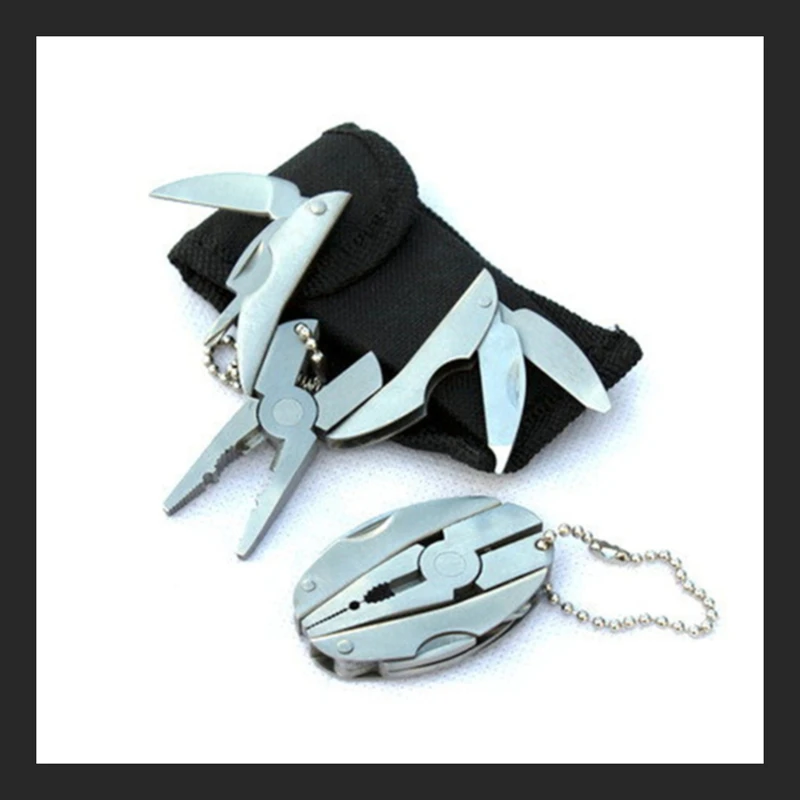 

Outdoor Multifunction Pliers Mini Multipurpose Folding Pliers Keychain Tool Pliers Key Ring Small Pliers Life Saving Tools