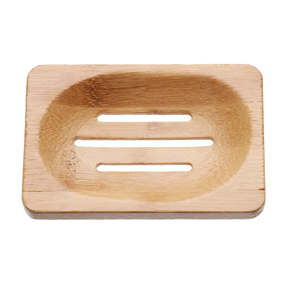 Description Picture 6 of itemSoap Dish Container Moisture-proof Bamboo Storage Tray Draining Box Home Shower Washroom Accessories wood color Bathroom Tools