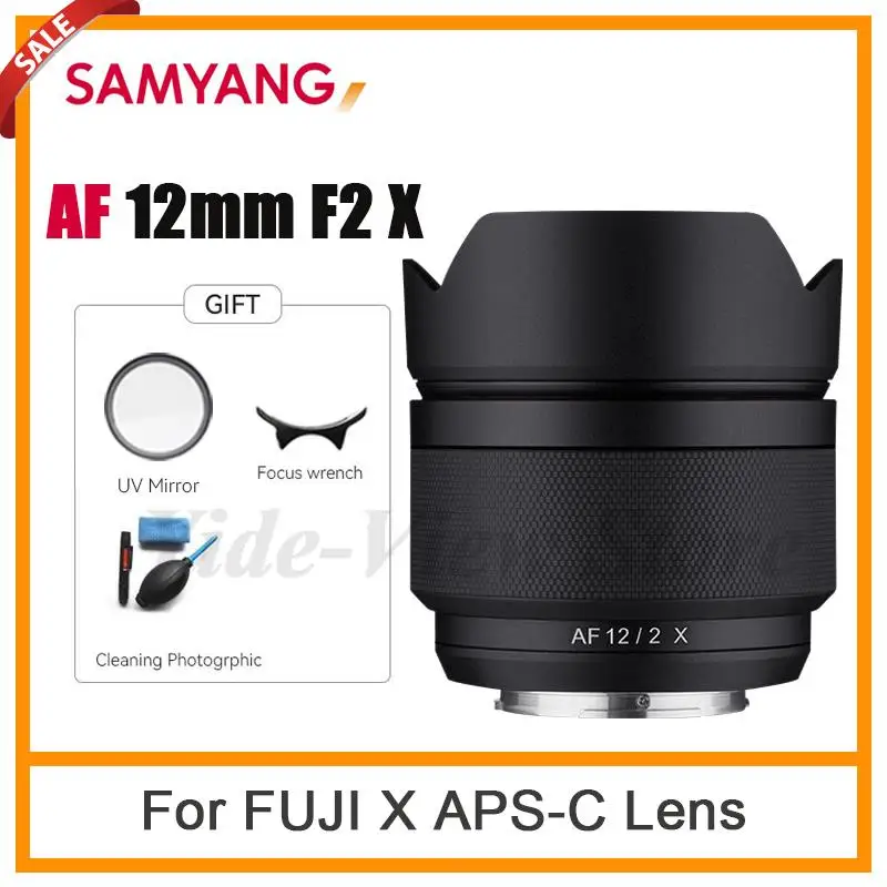 Samyang Af 12 Millimetri F2 X Lens Per Fuji X Mount Macchina Fotografica Come X-H1 X-S10 X-Pro 1, X-Pro 2/Pro 3/E1/E2/E2S/E3/E4/T1/T2/T3/T4/T10/T20/T3
