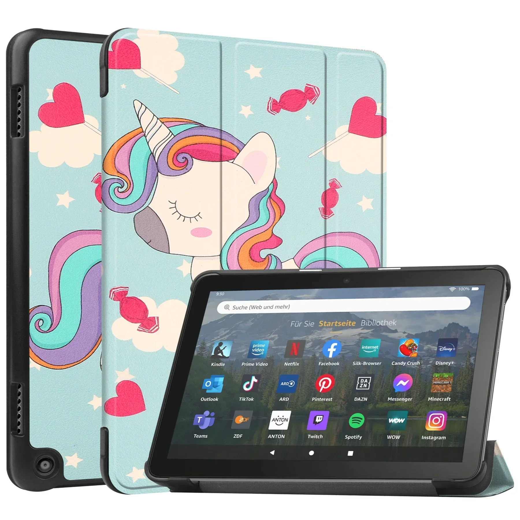 Premium Tablet Cover with Auto Sleep/Wake & Folding Stand