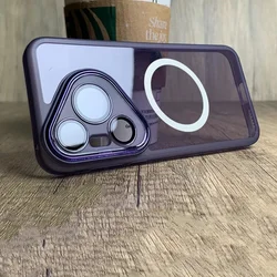 Huawei Pura Ultra Camera Protection Film MagSafe Shockproof Soft Silicone Clear Cover for Pura 80 Ultra (PURPLE)