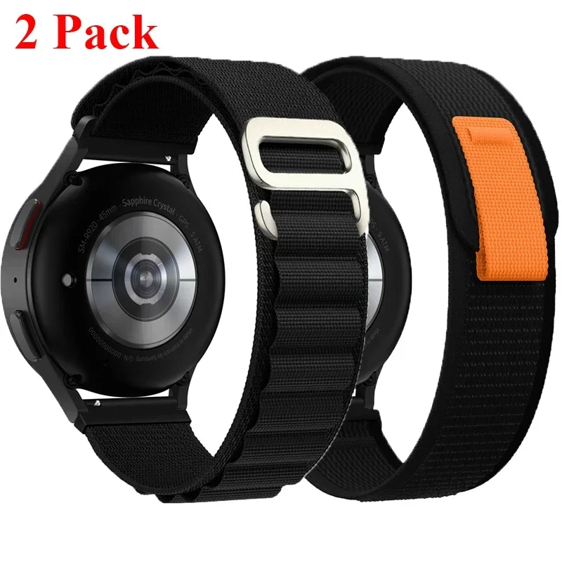 Dual Nylon Strap Pack - Universal Fit 20mm & 22mm – Breathable, Adjustable Watch Bands for Enhanced Comfort and Style