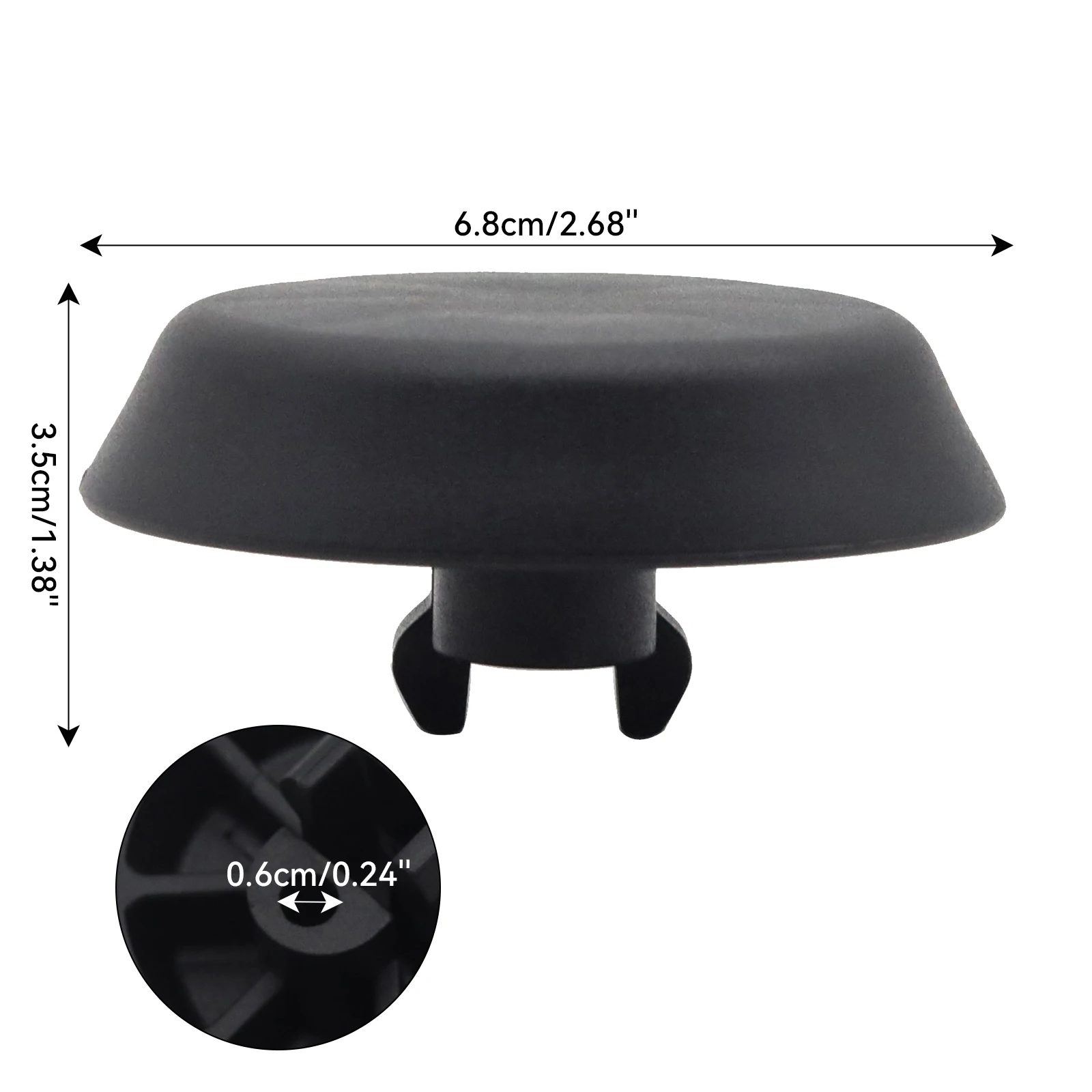 Gummi-Auflage Für Wagenheber Bei Mercedes – Schwarzer Gummiblock, 6,8x6,8x4,2 Cm