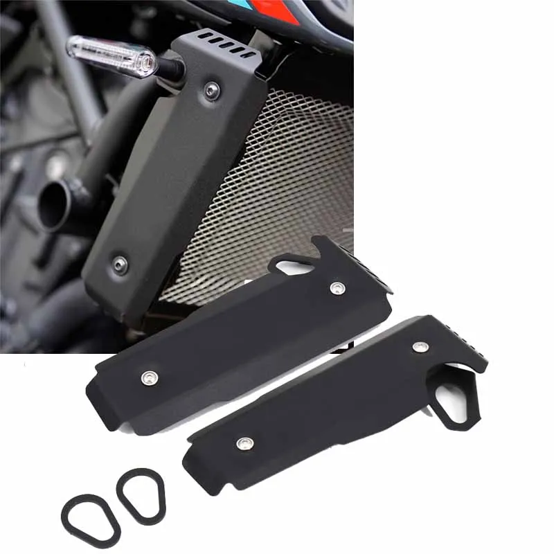 

Motorcycle Grille Radiator Side Shield Radiator Side Cover Protective Cover Conversion Parts for Yamaha MT-07 MT07 FZ-07 FZ07