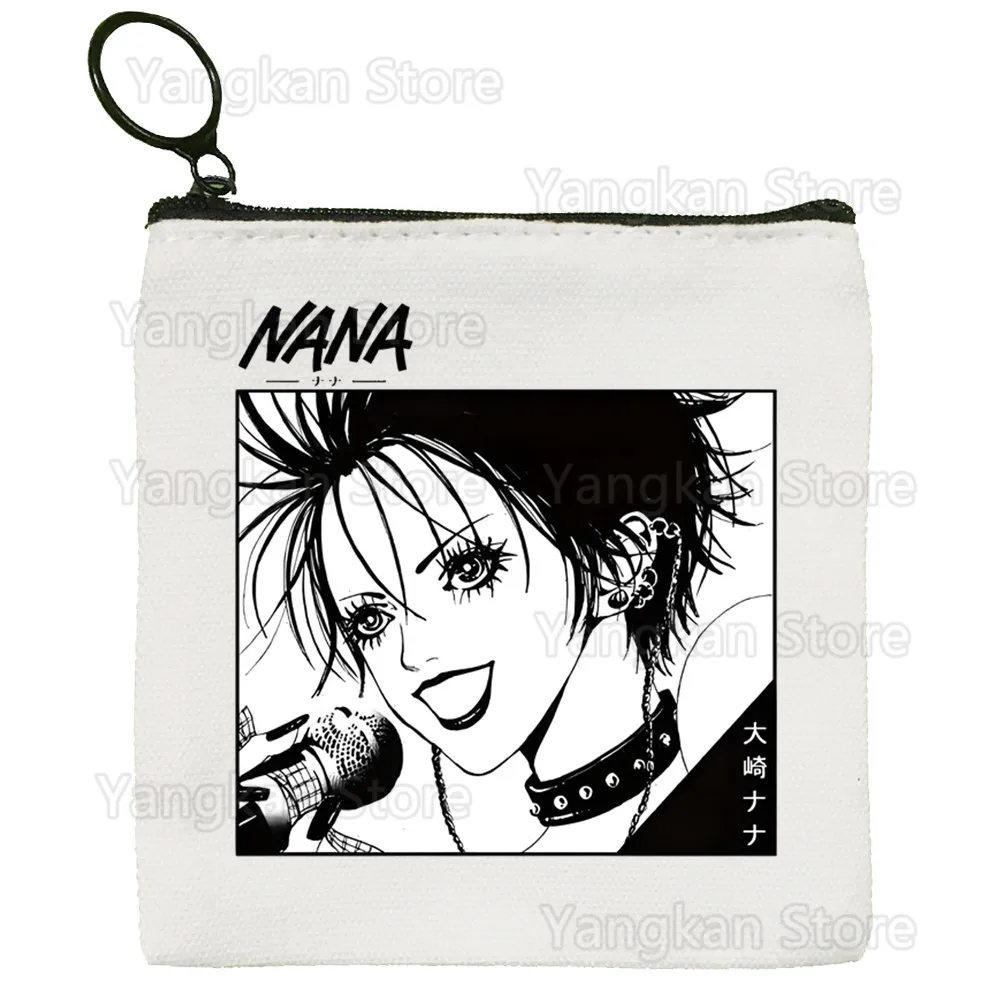 Coin Purse Anime Nana Osaki Manga Cute Mini Canvas Student Wallet Coin Case Zipper Hand Female Key Case