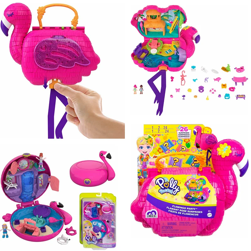 Polly Pocket - Conjunto de jogos e acessórios compactos Spin 'n Surpri