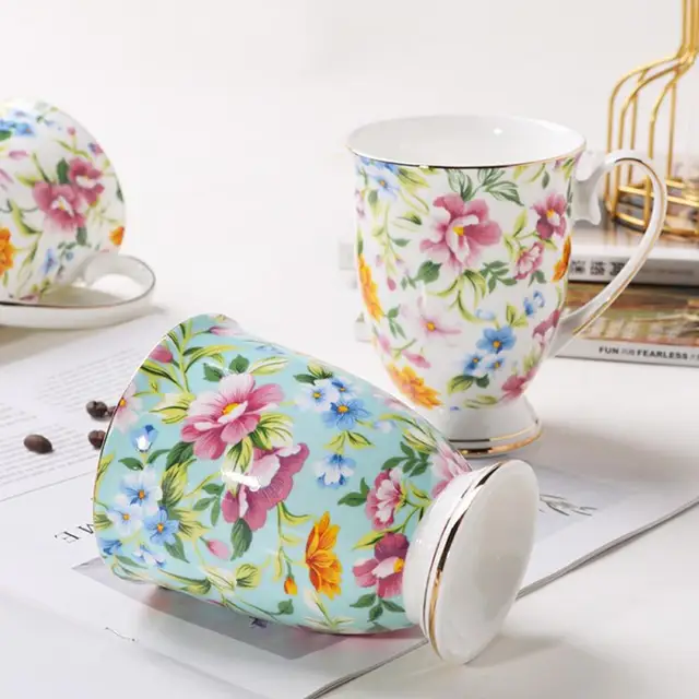 Tazas grandes bonitas desayuno – Bone & White