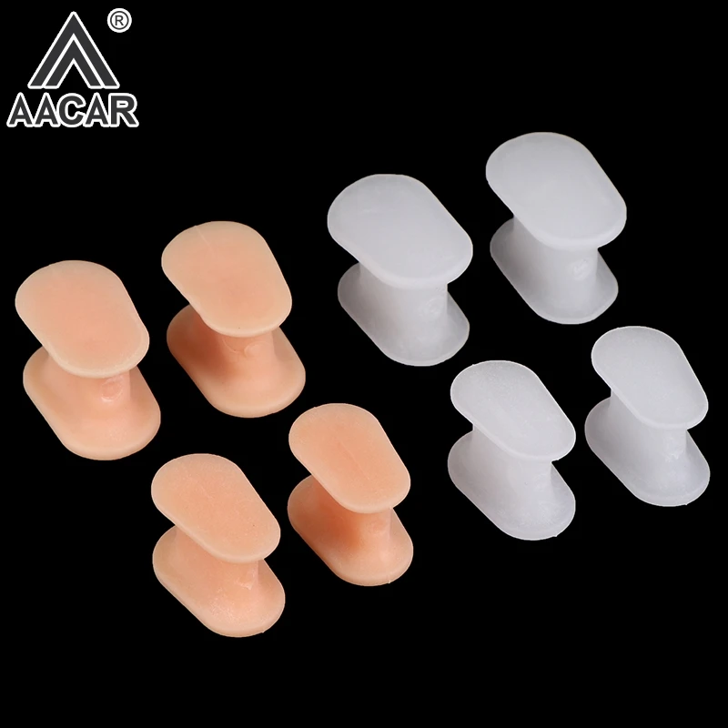 

2Pcs I-shaped Toe Splitter Gel Toe Separator Corrector Straightener Soft Silicone Toe Protector Spacer Foot Care Tool
