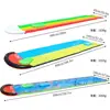 Triple Lane Slip Slides, 16 Feet Slip and Slide with Body Boards for Outside Garden Backyard, Outdoor Summer Water Lawn Slides T 6