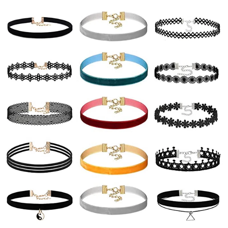 

Женское бархатное ожерелье-чокер с цветами и короной ромашки, 15 шт.