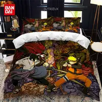 Ensemble de housse de couette NarAAathlon Anime Print pour enfants, taie d'oreiller, housse de couette, sac de literie, taille Queen et King, impression numérique 3D, fournitures pour la maison 5