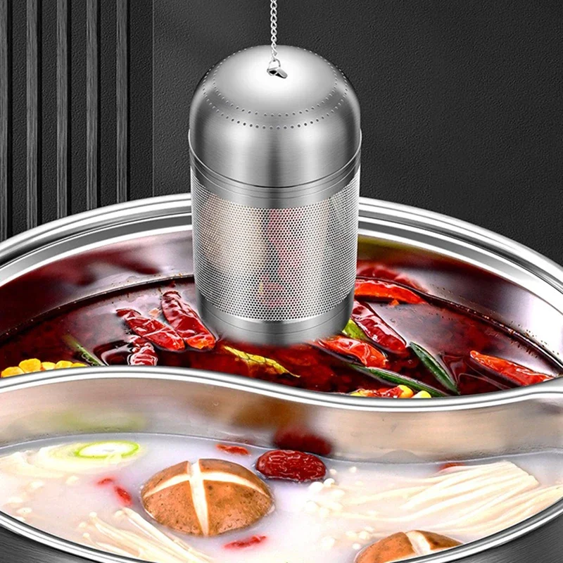 316 Stainless Steel Tea Infuser Braised Pork in Hot Pot Cooking Spice Strainer Teapot Fine Mesh Coffee Filter Kitchen Accessorie