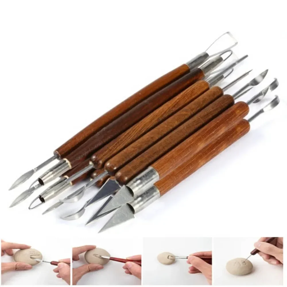 Clay ceramic tools 6 Pieces/set polymer clay tools pottery sculpting tools clay sculpting tools pottery tools clay craft tool