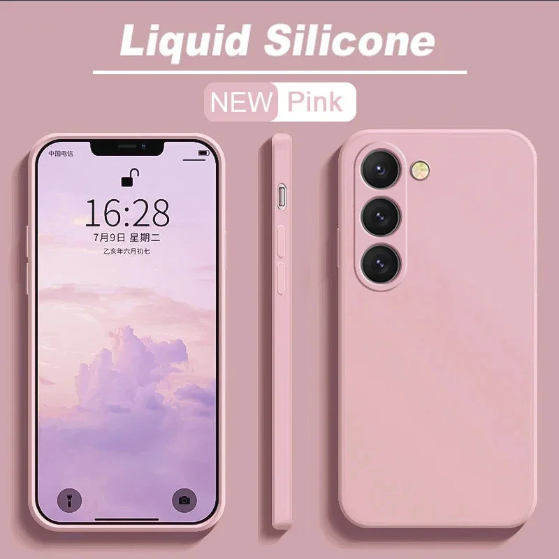 Premium Liquid Silicone Shockproof Phone Case with Quadrate Design