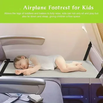 Letto per aereo da viaggio per bambini Pedali per bambini Letto Poggiapiedi da viaggio portatile Amaca Letto per bambini Prolunga per sedile per aereo Poggiagambe per bambini,Zr