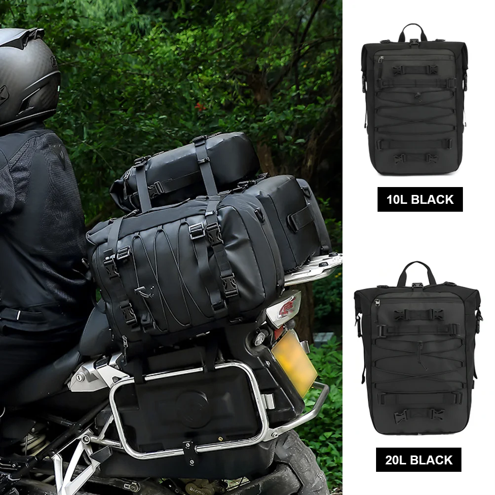 Waterproof Multi-Function Motocross Rear Seat Luggage Pack and Outdoor Riding Backpack