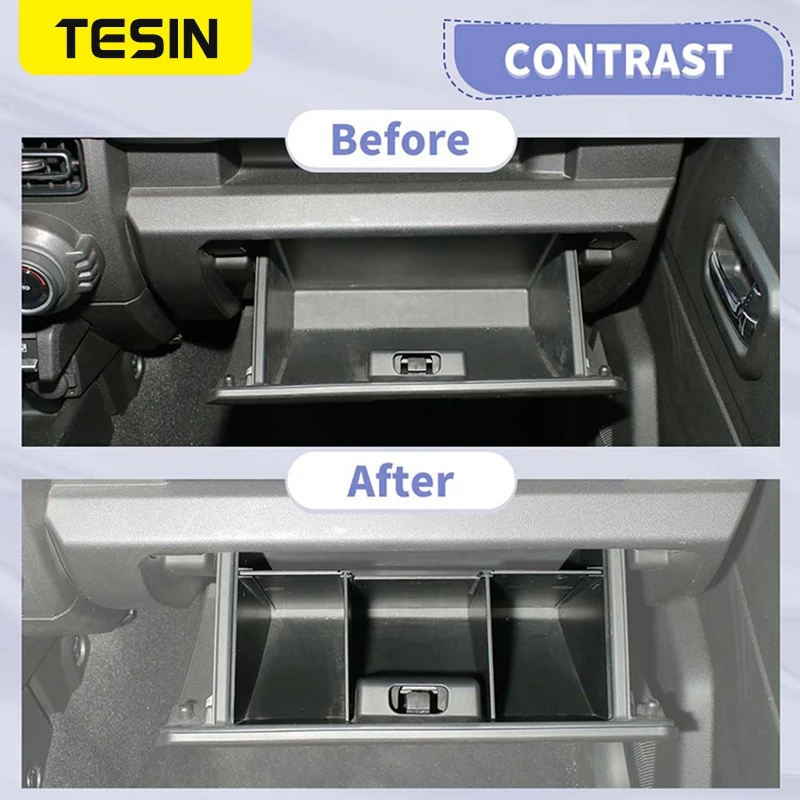 Glove Box Organizer Armrest Box Interval Storage Insert Divider