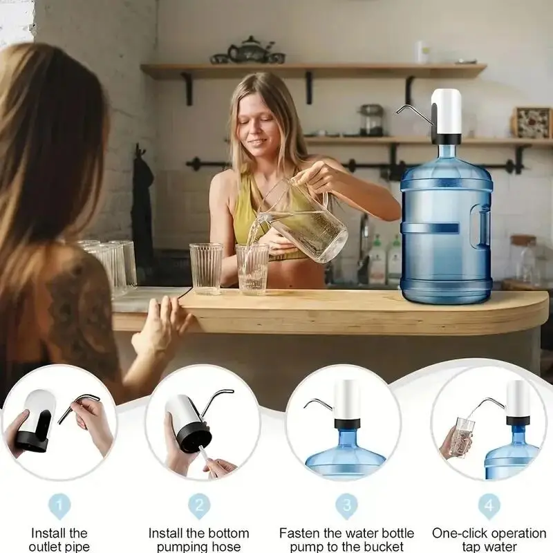 Water Pump Electric 1pc For Bottled Water Purified Water Bucket Dispenser