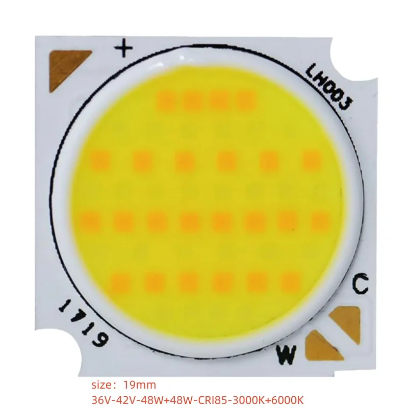 Perline Per Lampada A Chip Led Cob Bicolore Ra90 1919 19Mm Led Chip 7W 12W 18W 24W 300Ma Sorgente Luminosa Per Accessori Per Illuminazione Da Incasso