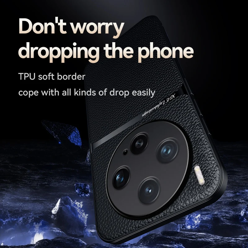 Magnetic PU Leather Ultra-Thin Drop-Proof Camera Protection Case