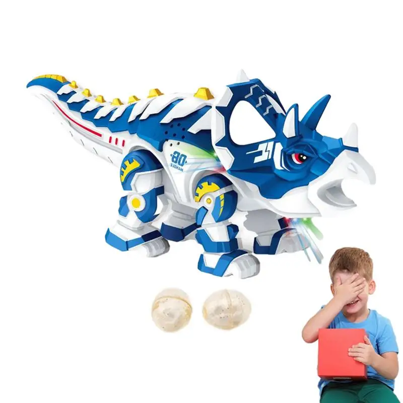

Dinosaur Toys For Boys Walking Triceratops Dinosaur Toy Reusable Moving Walking Simulation Animal Toy For Kids Children Boys