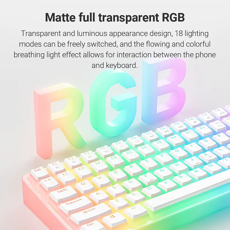 ONIKUMA G30 Mechanical Keyboard 84 Keys RGB Light Portable Office Gaming Wired Keyboard for Desktop Computer Laptop Notebook PC