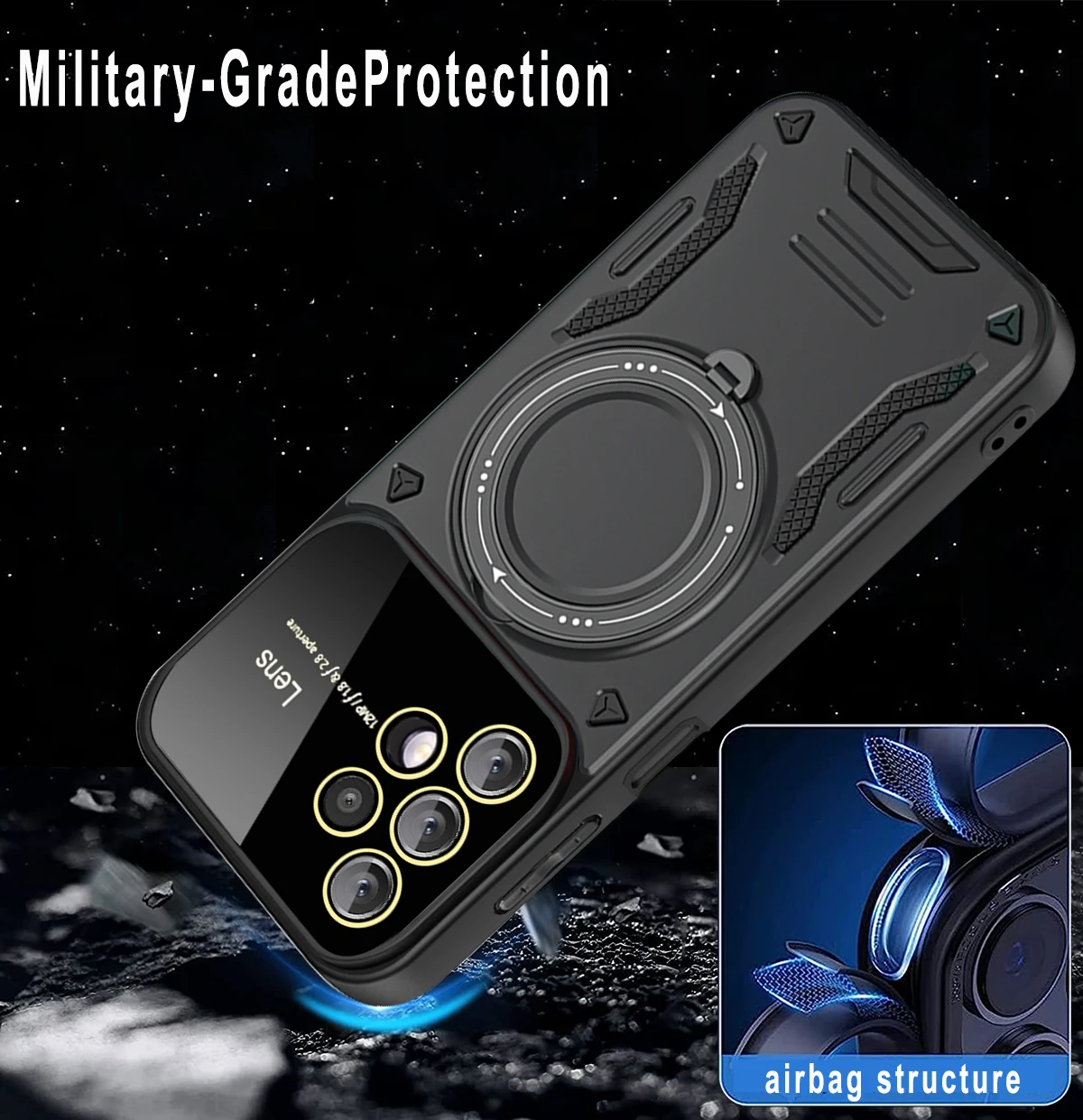 Enhanced Magsafe Magnetic Stand Military Grade Case