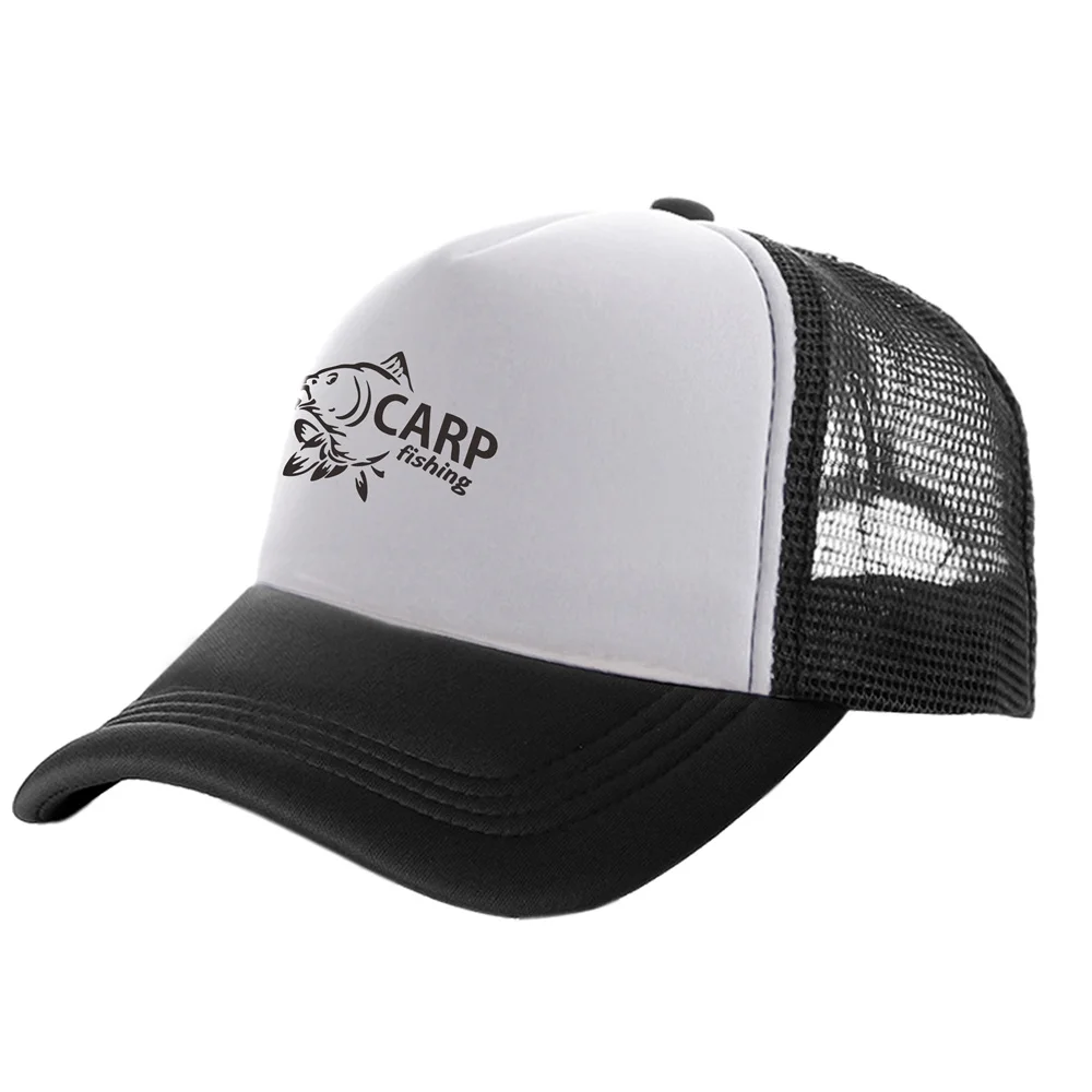 Carp Fish Trucker Caps Men Funny Fishing Printing Hat Baseball Cap Summer Unisex Mesh Net Caps baseball cap baseball hats baseball caps trucker hat