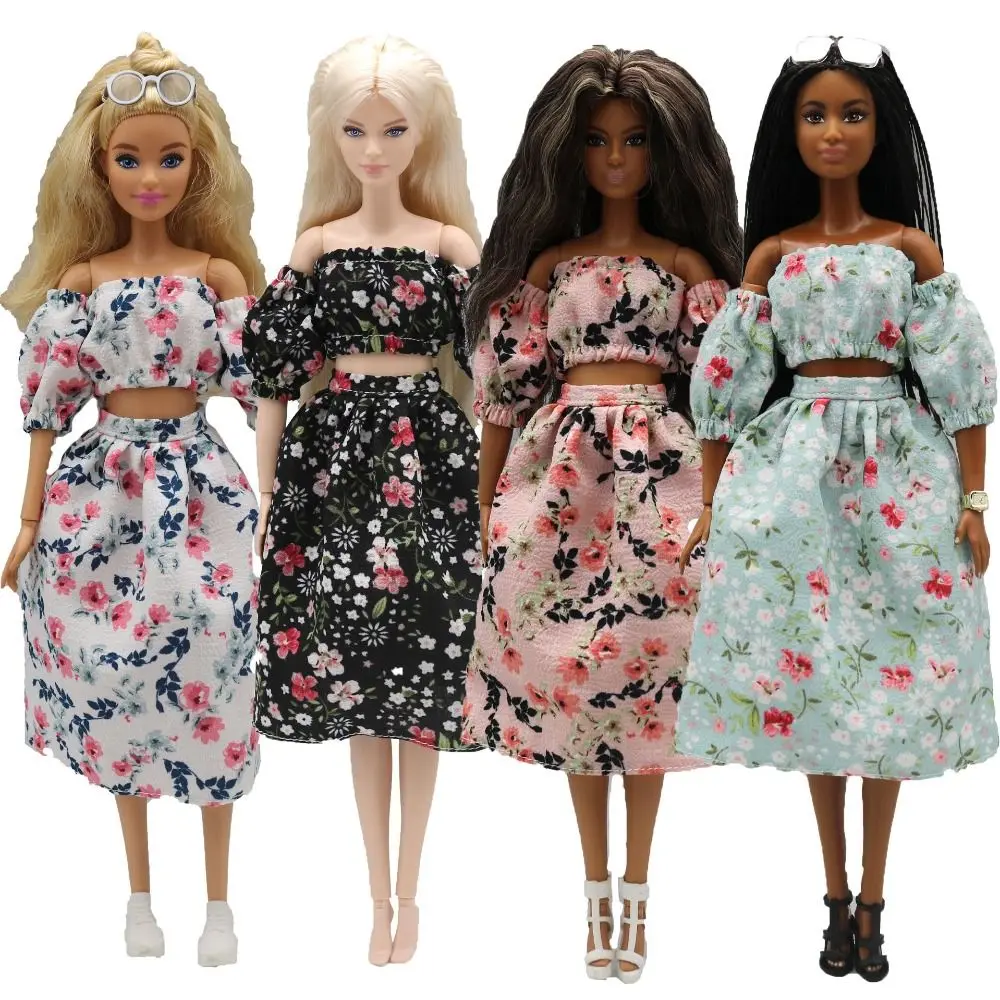 

Новинка 2023, Одежда для куклы, цветочный рукав с пузырями, модная одежда для девушек, повседневная одежда ручной работы, подарок «сделай сам», кукла 29 ~ 30 см