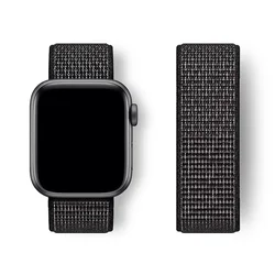 Premium Nylon Strap for Apple Watch - Versatile and Durable Bracelet Correa (20 Summiit black)