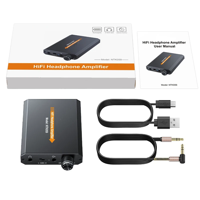 LiNKFOR 16-150Ω HiFi Headphone Amplifier with/without Bluetooth-compatible 5.0 Receiver Portable 3.5mm AUX Audio Earphone Amp 