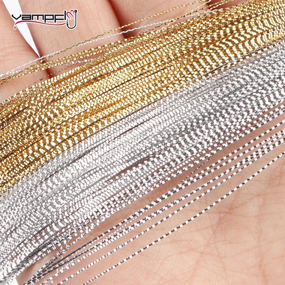 Vampfly 1/2packs Lateral Scale Flash Tinsel Fly Tying Materials For Minnow Jigs Bass Trout Saltwater Streamer Flies Fishing Lure