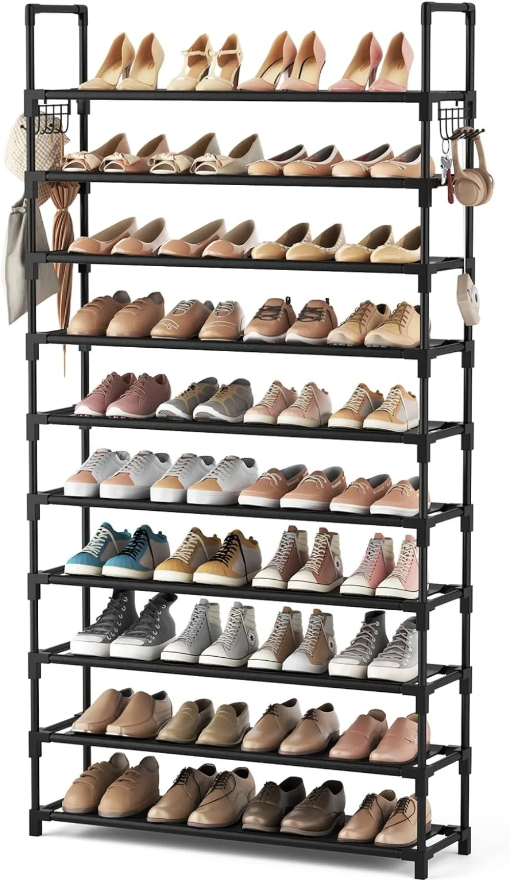 

0-layer Shoe Rack Tall 50 Pairs Wide Shoe Storage Rack Sturdy Shoe Rack