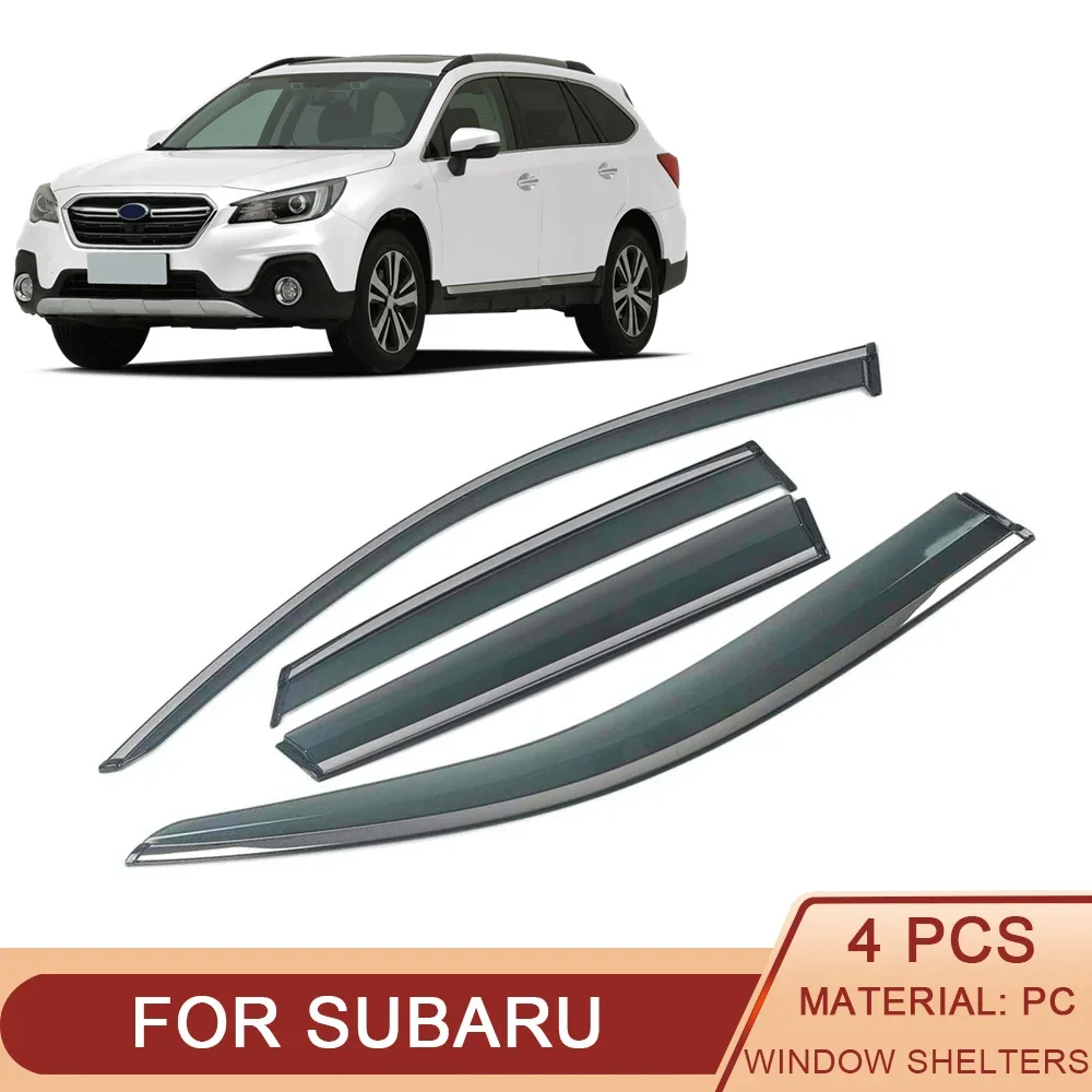 

For SUBARU Outback Forester 5TH SK Car Window Sun Rain Shade Visors Shield Awnings Shelter Protector Cover Trim Frame Sticker