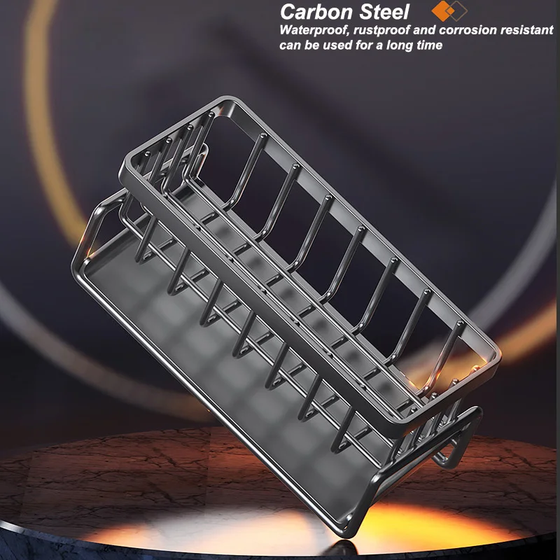 Self-draining Sink Shelf Kitchen Sink Drain Rack Organizer Faucet Holder Soap Drainer Towel Rack Kitchen Accessories kitchen storage rack kitchen organizer kitchen organizer rack