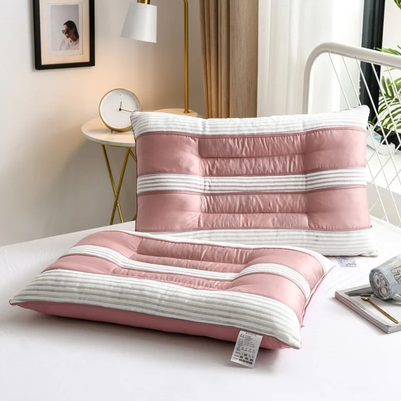 천연 메밀껍질 베개, 격자 무늬 모양 메밀껍질 필링 쿠션, 가정용 소파, 사무실 낮잠, 수면 건강 관리 