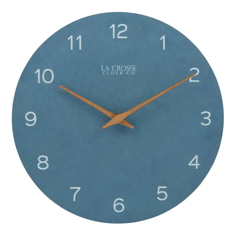 

Blue Contemporary Quartz Analog Wall Clock, 404-3630A