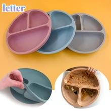 

Children's Dishes Baby Silicone Sucker Bowl Baby Smile Face Plate Tableware Set Smile Face Baby Tableware Set Retro Kids Plate