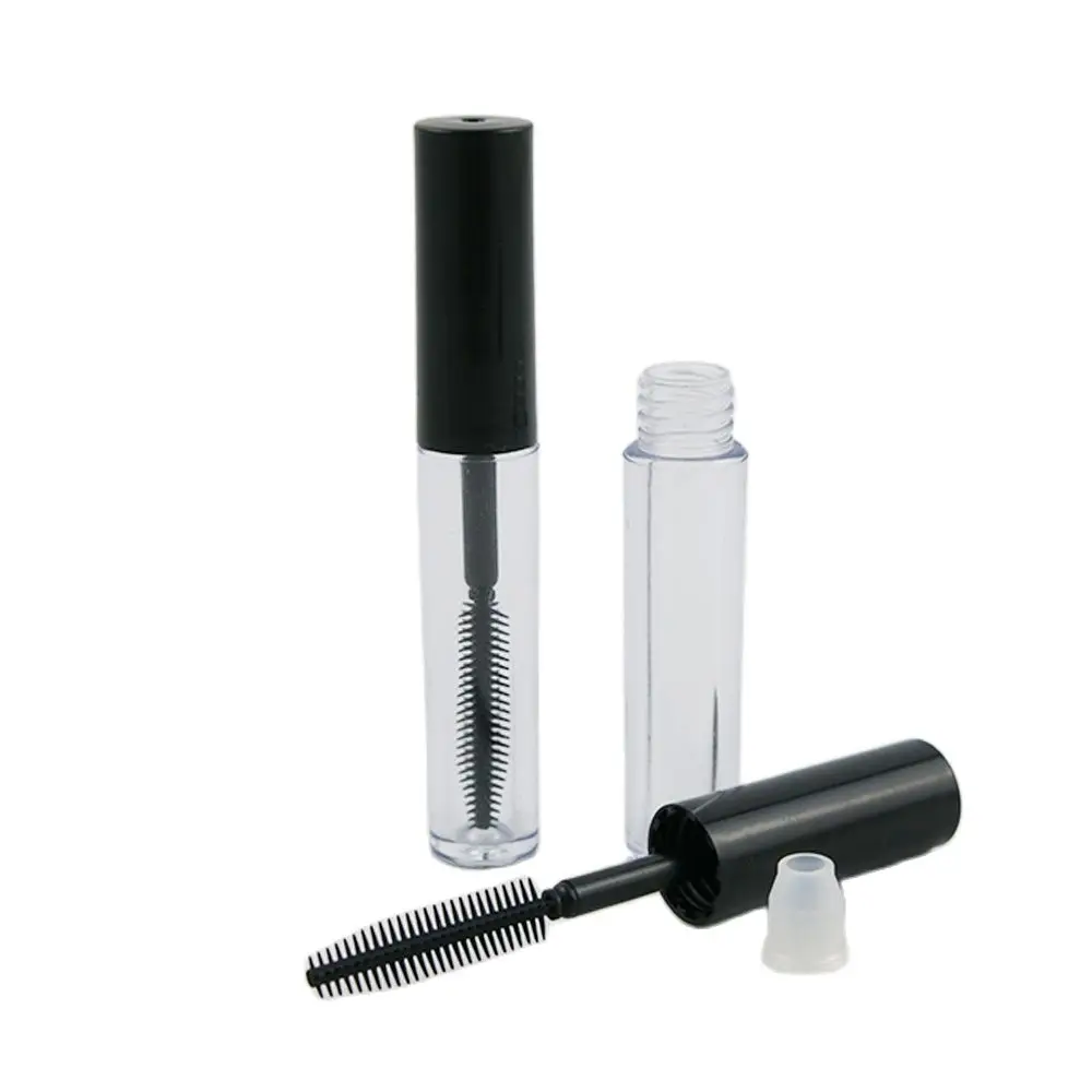 5pcs 1.5ml Mascara Tube with Black Cap Make up Cream Tube Small Mini Black Empty Eyeliner Tube bottle