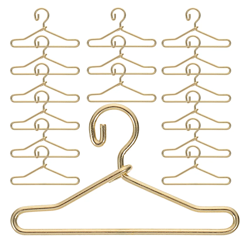 Mini Hanger Miniature Hangers Ornaments Simulated Alloy Clothes Racks Clothing